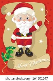 Santa Claus on Parchment