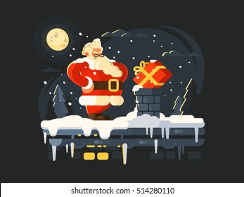 Santa Claus on roof