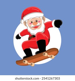 Santa Claus on Skate Board 