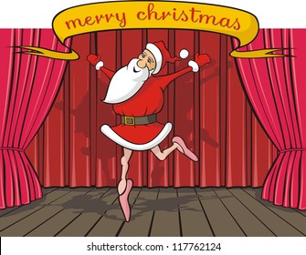 santa claus on the stage
