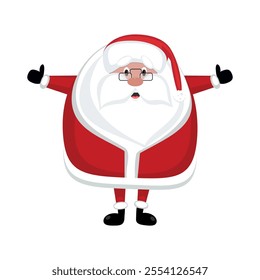 Santa Claus on a transparent background. Santa Claus hat .