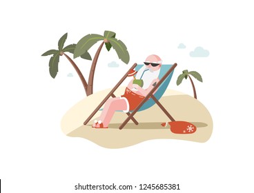 Santa Claus on vacation