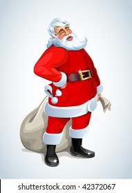 Santa Claus on white