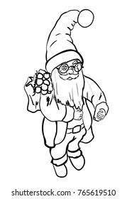 Santa claus on white