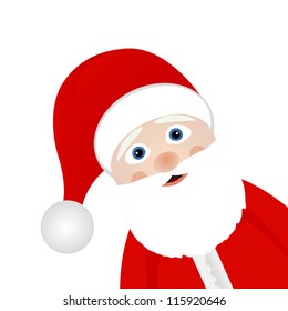 Santa Claus on a white background