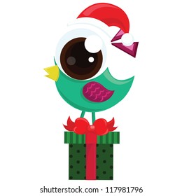 Santa claus on white background. Vector illustration