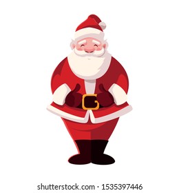 santa claus on white background vector illustration design