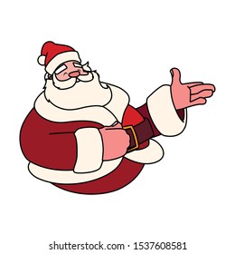 santa claus on white background vector illustration design