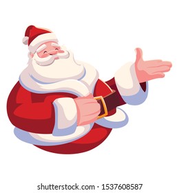 santa claus on white background vector illustration design