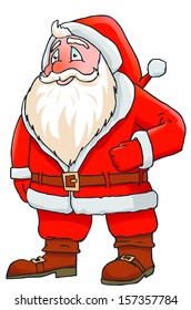 Santa Claus on white background