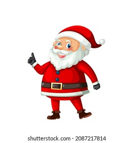 Santa claus on white background. Vector illustration