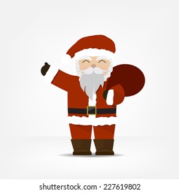 Santa Claus on white background