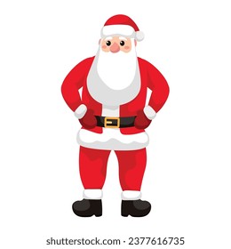 Weihnachtsmann auf weißem Hintergrund