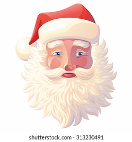 Santa Claus on a White Background