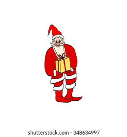 Santa claus on white background