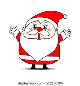 Santa claus on white background