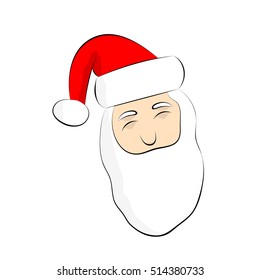 Santa Claus on white background