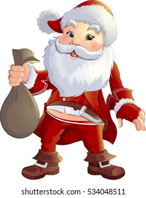 Santa Claus on a white background