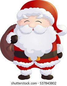 Santa Claus on a white background