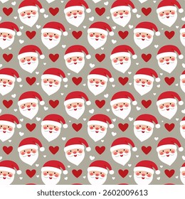 Santa claus pattern background illustration