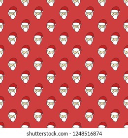 Santa claus pattern, seamless background can use for design, Santa claus wallpaper, Christmas concept, vector.
