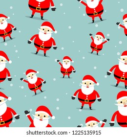 santa claus pattern vector illustration
