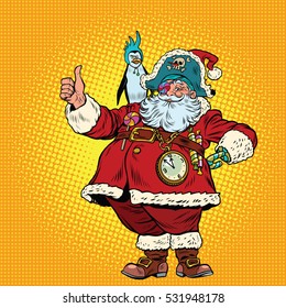 Santa Claus pirate thumb up