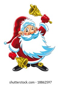Santa Claus Playing Bells
