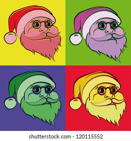 Santa Claus Pop Art Illustration