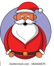 santa claus pose vector ilustration