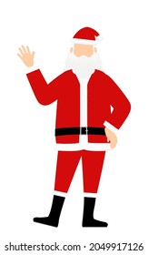 Santa Claus posing in a cute pose