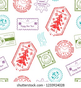 Post des Weihnachtsmanns und Abzeichen von E-Mails von Kindern