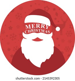 Santa claus poster, vector illustration