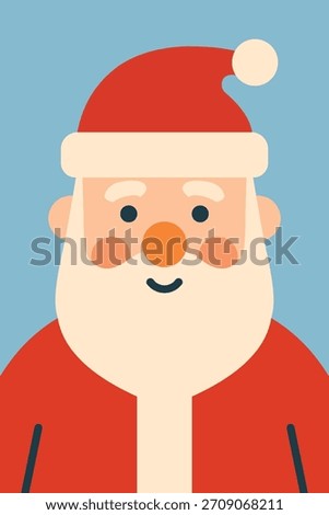 santa claus potrait avatar profile