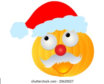 santa claus pumpkin