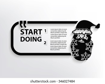 Santa claus Quotation Mark Speech Bubble,design