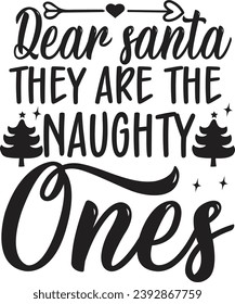 Santa Claus quote typography design ,Christmas design bundle,Christmas retro design,