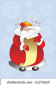 santa claus and rabbits
