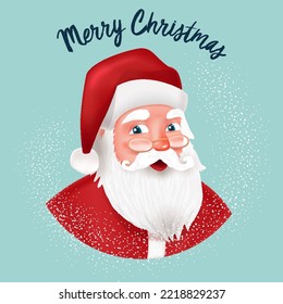 santa claus realism vector illustration