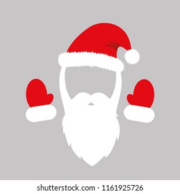 Santa Claus in red costume vector illustration EPS10