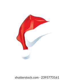 Santa Claus red hat isolated or transparent png, Merry Christmas or X mas