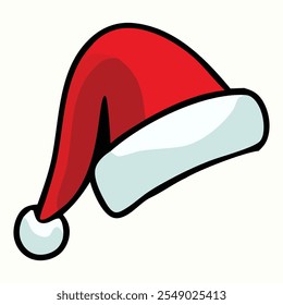 Santa Claus Red Hat Vector Illustration