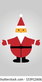 Santa Claus red vector image