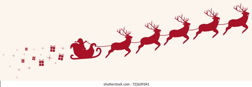 Santa Claus with reindeer