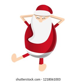 Santa claus relax icon. Cartoon of santa claus relax vector icon for web design isolated on white background
