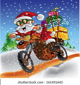 santa claus rider