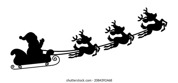 Santa Claus Riding A Sleigh