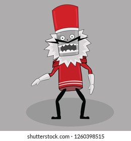 santa claus robot illustration