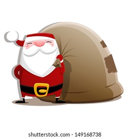 Santa Claus with sack