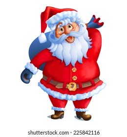 Santa Claus with sack